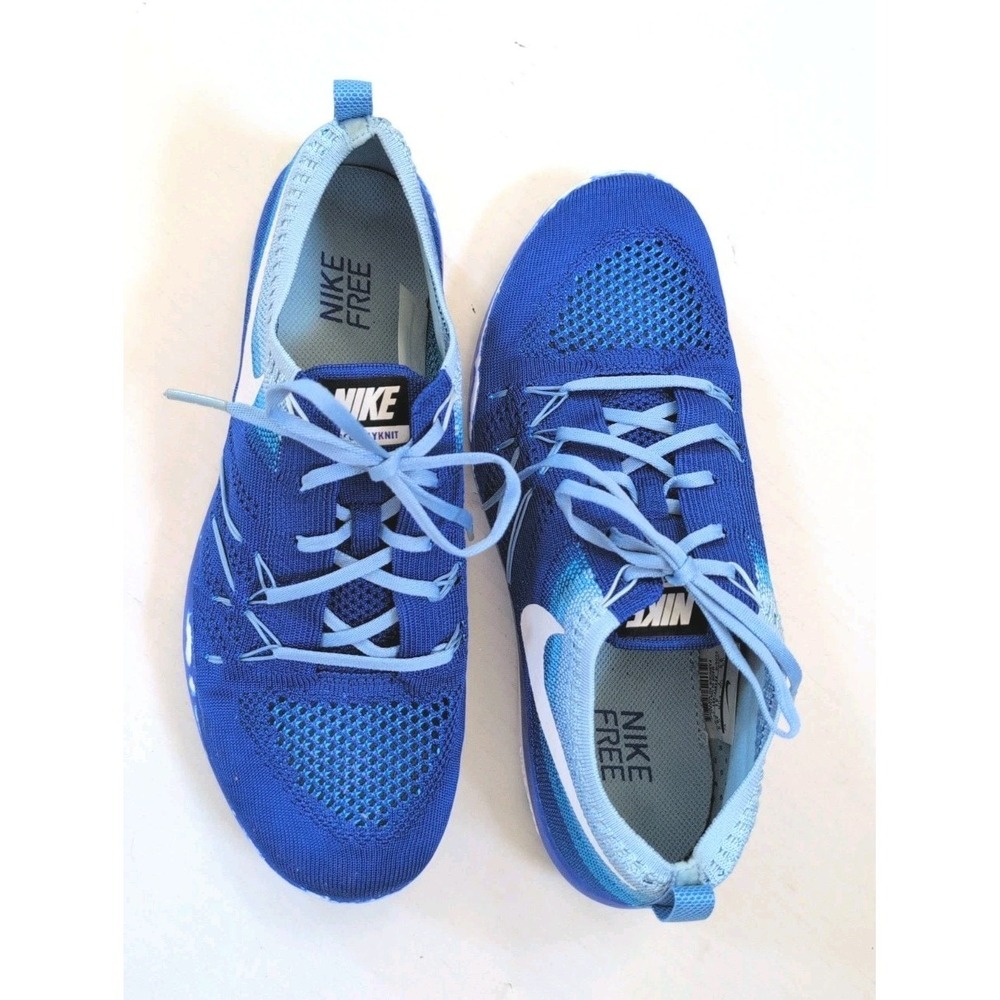 Nike Free TR Focus Flyknit Women's 9.5 Blue Running Training Shoes 844817-401 - Picture 2 of 7